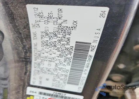 2013 Toyota Tacoma Double Cab from USA, damaged, VIN 5TFLU4EN2DX061456